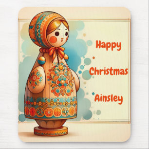 AINSLEY ~ Fijne Kerst ~ Schattige! ~ Mousepad Muismat