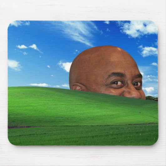 Ainsley Harriott in de achtergrond van Windows XP Muismat (Voorkant)