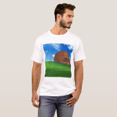 Ainsley Harriott in de achtergrond van Windows XP T-shirt (Voorkant volledig)