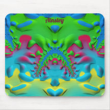 AINSLEY ~ Zany Hot Pink Geel Groen en Blauw