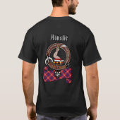 Ainslie Clan Badge & Tartan (achterzijde) T-shirt (Achterkant)