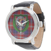 Ainslie Scottish Clan Tartan & Crest Horloge (Gekanteld)