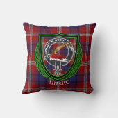 Ainslie Scottish Clan Tartan & Crest Kussen (Achterkant)