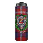 Ainslie Scottish Clan Tartan & Crest Thermosbeker (Voorkant)