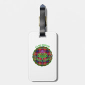 Ainslie Scottish Tartan Celtic Thistle Bagagelabel (Achterkant verticaal)
