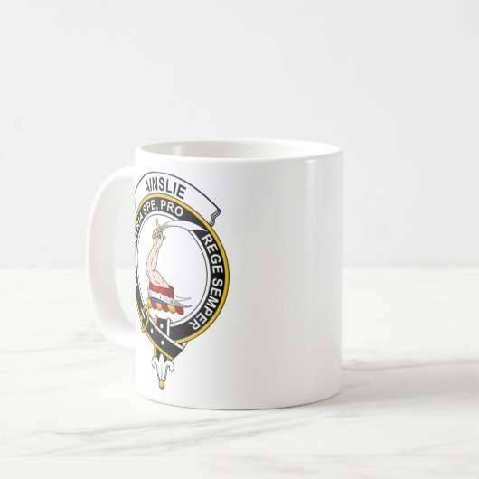 Ainslie Tartan Koffee Mok - formaat 11oz (Voorkant links)
