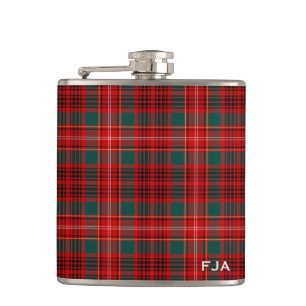 Ainslie Tartan Monogram Heupfles