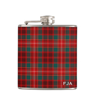 Ainslie Tartan Monogram Heupfles