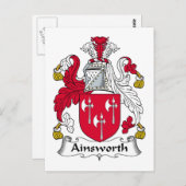 Ainsworth Family Crest Briefkaart (Voorkant / Achterkant)