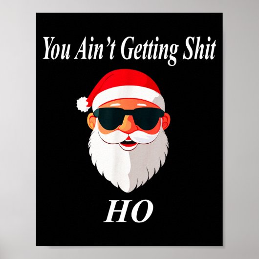 Ain't Christmas Funny Naughty Dirty Raunchy Gift A Poster (Voorkant)