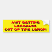 Aint die limonade uit dit Lemon Red haalt Bumpersticker (Voorkant)