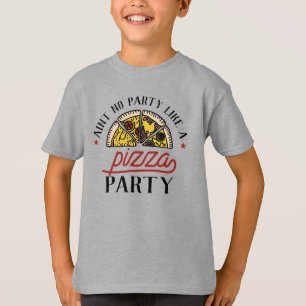 Aint-geen partij als Pizza T-shirt
