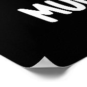 Ain't Got Muffin On Me Grappige Muffin Pun Dark BG Poster (Hoek)