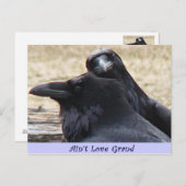Ain't Love Grand Ravens in love briefkaart (Voorkant / Achterkant)