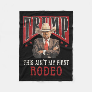 Aint mijn eerste Rodeo Shirt Western Cowboy Funny  Fleece Deken