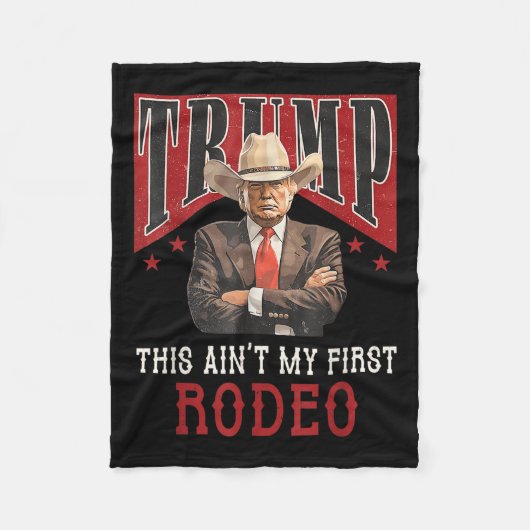 Aint mijn eerste Rodeo Shirt Western Cowboy Funny  Fleece Deken (Voorkant)