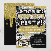 Aint Niets dan een Youngsta Party Hip Hop Kaart (Voorkant / Achterkant)