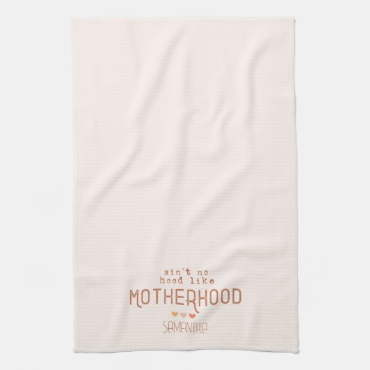 Aint No Hood als Moederschap Theedoek (Verticaal)