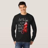Ain't no laws when you drink with Claws  Santa Gag T-shirt (Voorkant volledig)