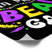 Aint No Shame In My Bead Game Mardi Gras Funny _1  Poster (Hoek)