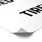 Ain't No Tired Like Fair Week Tired Funny Quote Sh Poster (Hoek)