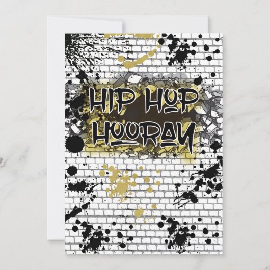 Aint Nothin, maar een Gangsta Party Hip Hop Birthd Kaart (Achterkant)