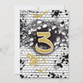 Aint Nuthin, maar drie Thang Hip Hop 3rd Birthday Kaart (Achterkant)