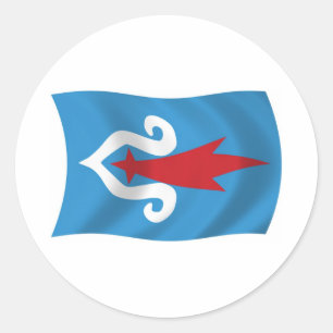 Ainu-mensen Vlag Sticker