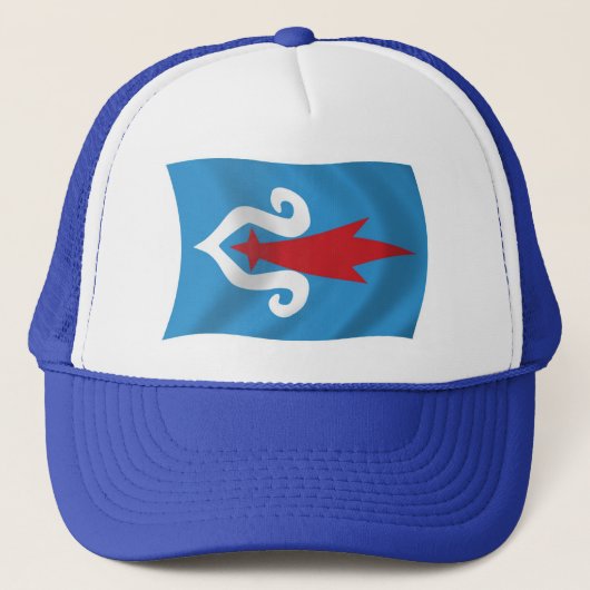 Ainu Volk Vlag Hoed Trucker Pet (Voorkant)