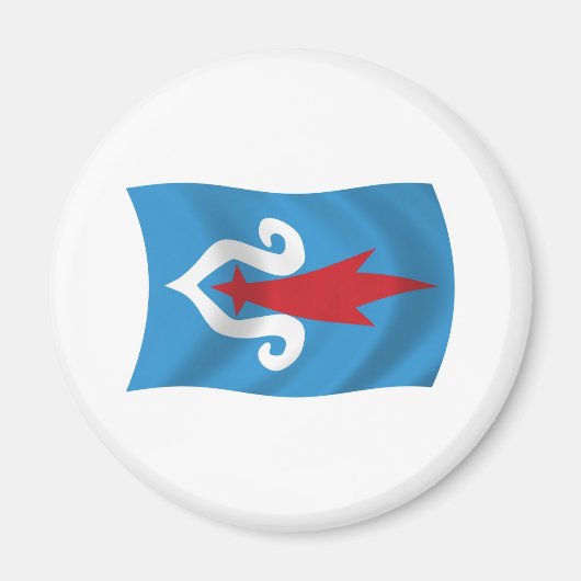 Ainu Volk Vlag Magneet (Voorkant)