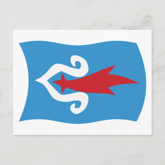Ainu Volk Vlag Postkaart (Voorkant)