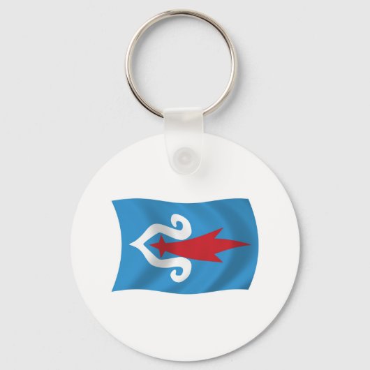 Ainu Volk Vlag Sleutelhanger (Voorkant)