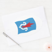 Ainu Volk Vlag Sticker (Envelop)