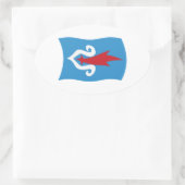 Ainu Volk Vlag Sticker (Tas)