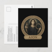 Aion Eeuwige Tijd God Ansichtkaart Briefkaart (Voorkant / Achterkant)