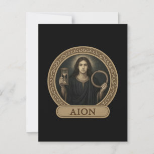 Aion Eeuwige Tijd God Ansichtkaart Briefkaart