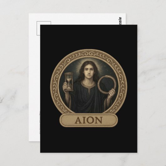 Aion Eternal Time God Postcard Briefkaart (Voorkant / Achterkant)
