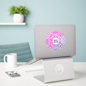 Aion Mandala Personalized Custom-Cut Vinyl Sticker (Laptop op bureau)
