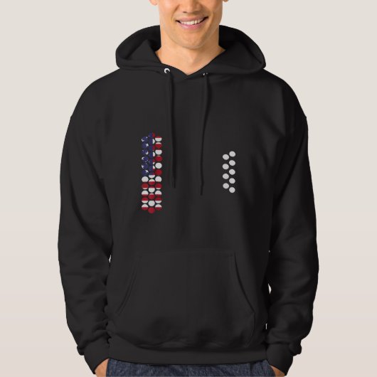 Air Accordion American Flag Music Idea 1 Hoodie (Voorkant)