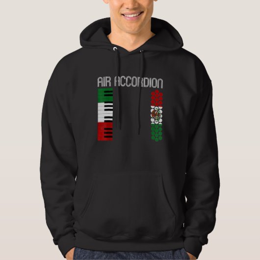 Air Accordion Music Novelty Hoodie (Voorkant)