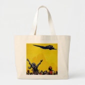 Air Afrique ~ Ligne de Bamako Grote Tote Bag (Voorkant)