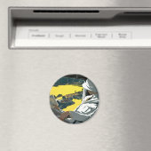 Air Afrique: Visitez L'Afrique en Avion Magneet (Insitu (Vaatwasser))