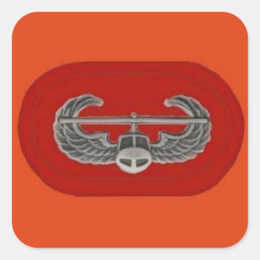 Air Assault Badge op 101e Artillerie Ovale Sticker (Voorkant)