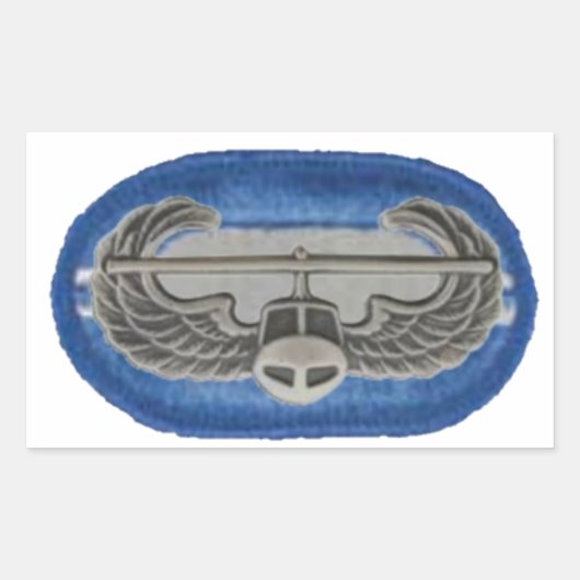 AIR ASSAULT BADGE OP 2/502E OVALE STICKERS (Voorkant)