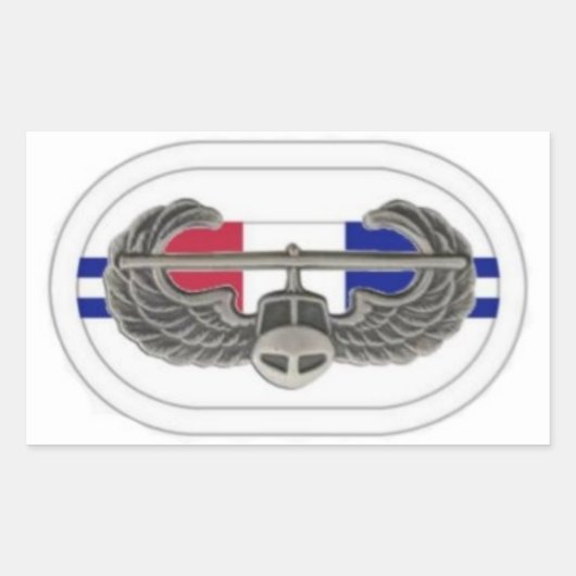 AIR ASSAULT BADGE OP 2D BN 506TH INF OVALE STICKER (Voorkant)