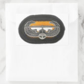 Air Assault Badge op HQ 101st ABN Oval Stickers (Tas)