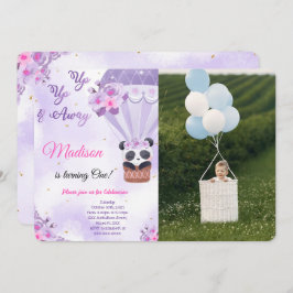 Air Ballon foto uitnodigingen