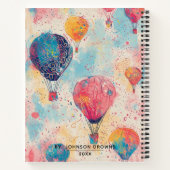 air balloons Notebook Notitieboek (Achterkant)