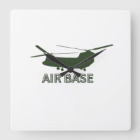 AIR BASE Graphic Clock Bold Militair geïnspireerd