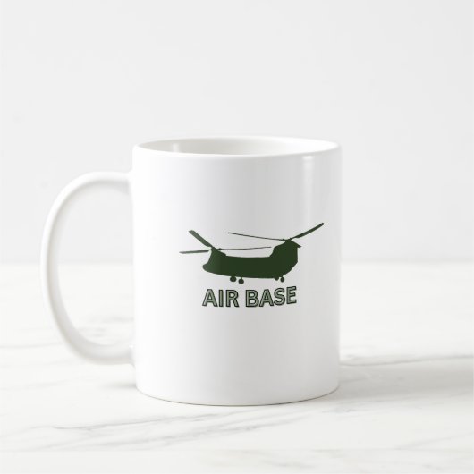 AIR BASE Graphic Mok met Bold Military-Inspired (Links)